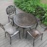 Мебель из металла Palermo 4 с круглым столом Мебель из металла Palermo 4 с круглым столом