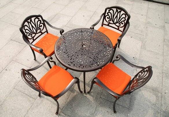 Мебель из металла Palermo 4 с круглым столом Мебель из металла Palermo 4 с круглым столом