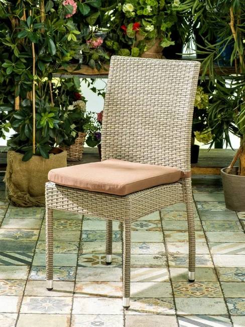 Плетеный стул ROME, банкетный, светло-коричневый Плетеный стул ROME, банкетный, светло-коричневый