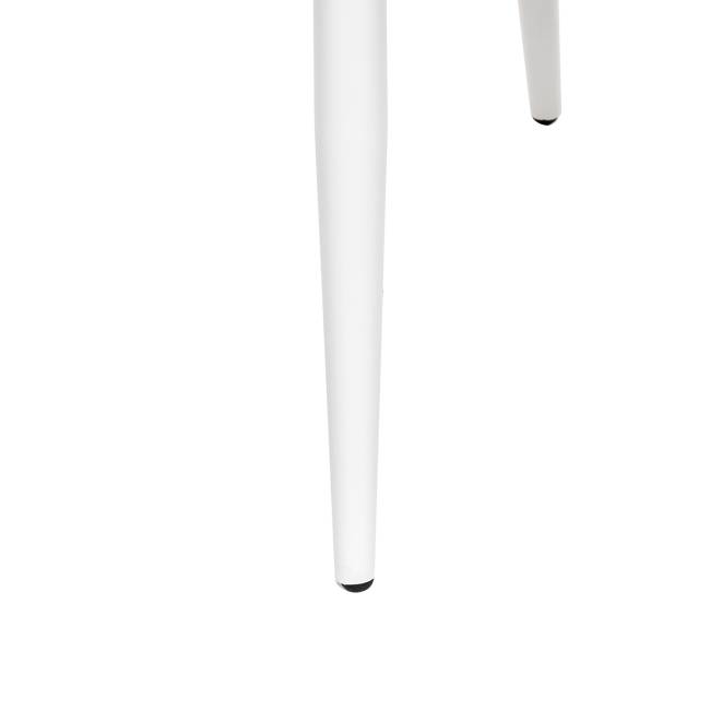 Стул с подлокотниками Leset Слим, каркас Белый, велюр Синий Синий Белый