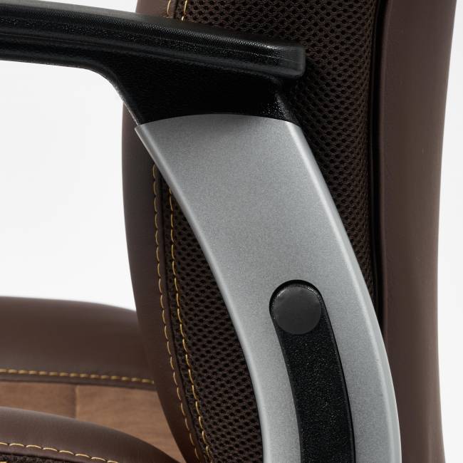 Кресло INTER кож/зам/флок/ткань, коричневый, 36-36/6/TW-24 Кресло INTER кож/зам/флок/ткань, коричневый, 36-36/6/TW-24