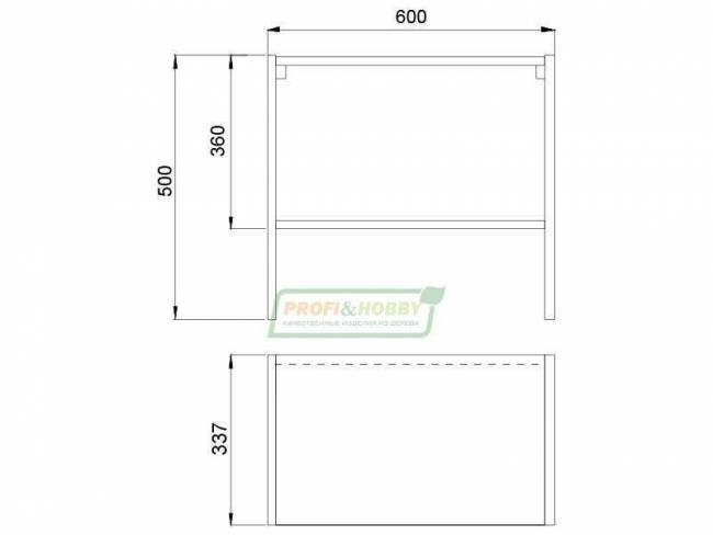 Шкаф (корпус) 600х340х500