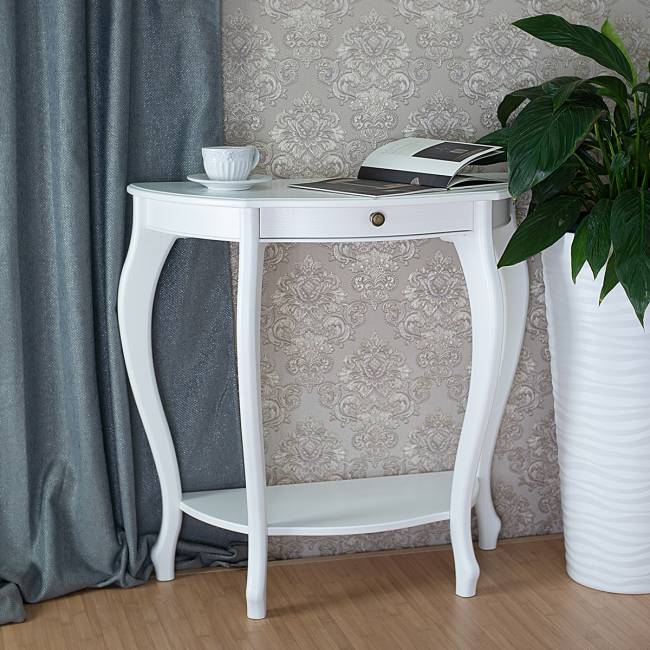 Консоль Элегант молочный дуб Л Консоль Элегант молочный дуб Л