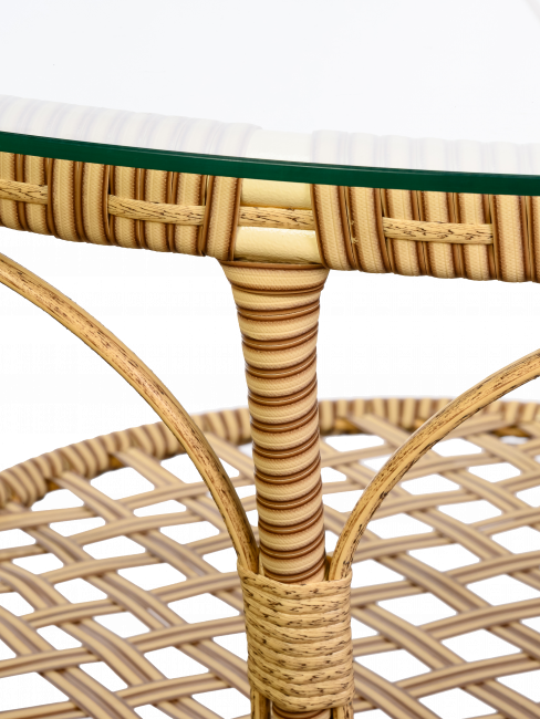 Комплект из искусственного ротанга Java (Ява)-6 (цвет: слоновая кость)