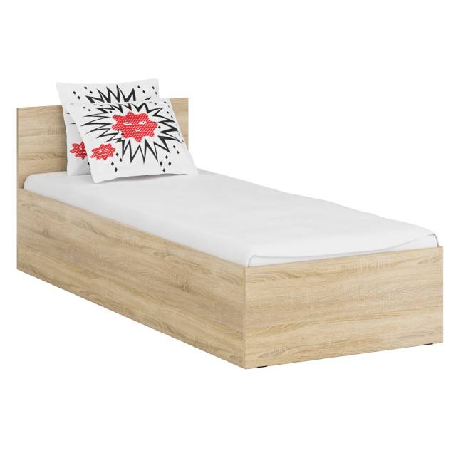 Кровать односпальная 800 с угловым шкафом Стандарт цвет дуб сонома