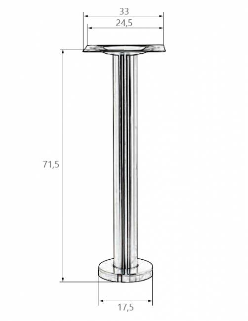 Подстолье обеденное с креплением к полу DOBRIN NAIL