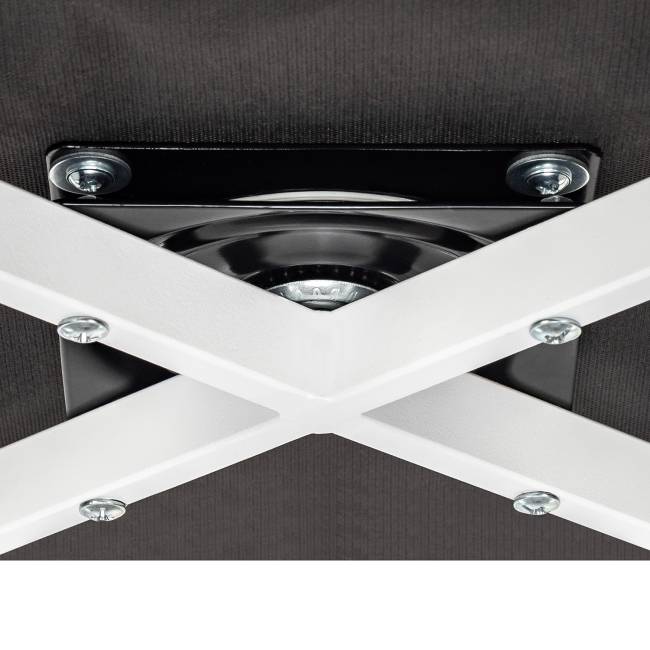 Стул Leset Арман 360 (поворотный механизм) Графит Белый