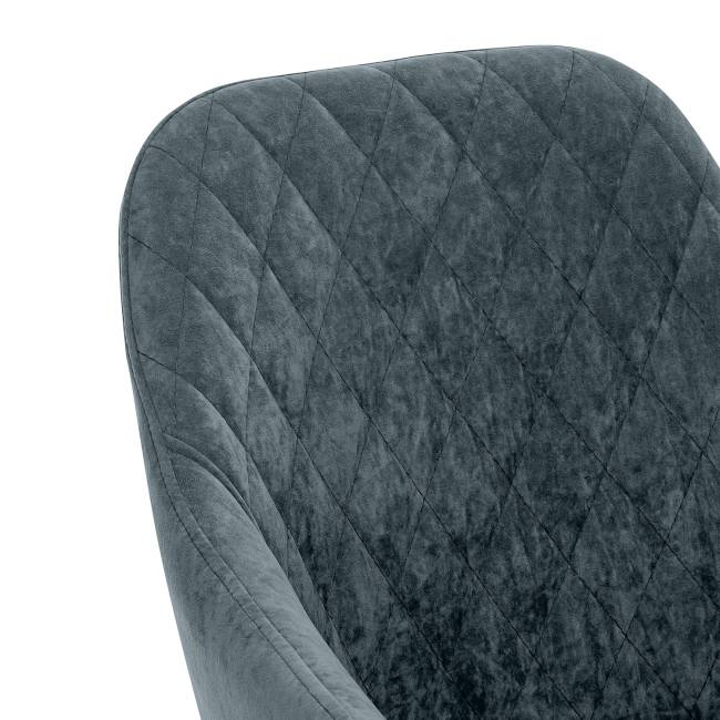 Стул с подлокотниками Leset Слим, каркас Черный, велюр Темно-зеленый Темно-зеленый Черный