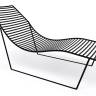 Шезлонг-лежак металлический Link Lounge черный 1530х710х820 мм
