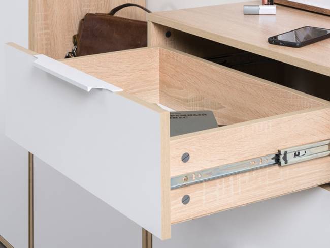 Обувница 13.113 + Вешалка 10.122 + обувница 13.114 + Зеркало Куба цвет дуб сонома/белый премиум