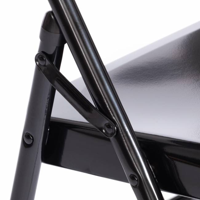 Стул складной Фолдер/Folder (мод.3023(II)) металлический, 46,5х48х75, черный  (Комплект из 6 шт.) черный металлический