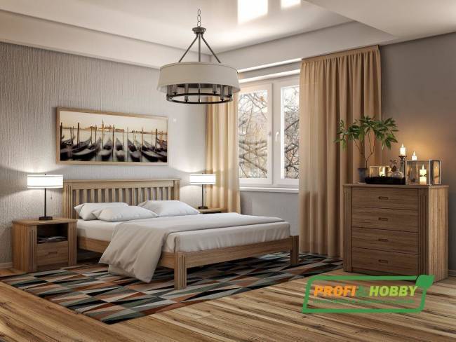 Кровать Rino 1400 х 2000 ясень, натур