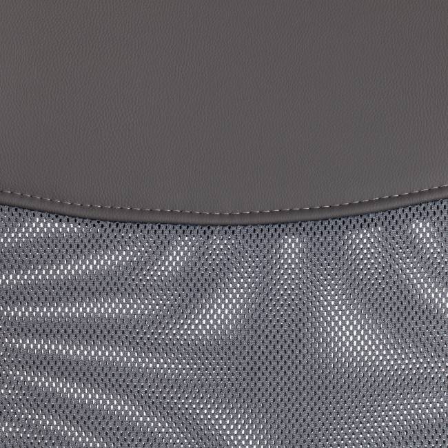 Кресло Практик/Practic (мп) флок/кож/зам , серый/металлик, 29/W-12/36 серый/металлик флок/кож/зам