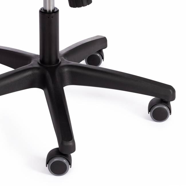 Кресло Практик/Practic (мп) флок/кож/зам , серый/металлик, 29/W-12/36 серый/металлик флок/кож/зам