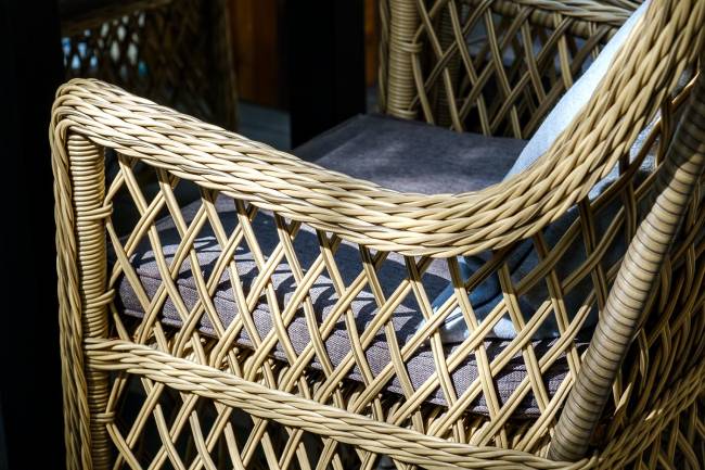 "Латте" плетеное кресло из искусственного ротанга, цвет соломенный "Латте" плетеное кресло из искусственного ротанга, цвет соломенный