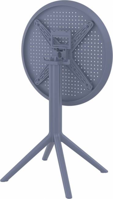 Стол пластиковый складной Sky Folding Table Ø60 темно-серый Ø600х740 мм