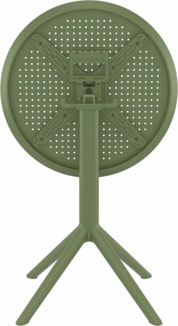 Стол пластиковый складной Sky Folding Table 60 оливковый 600х740 мм