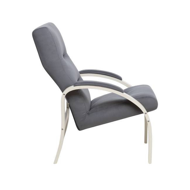 Кресло Leset Лион Слоновая кость V32 серый
