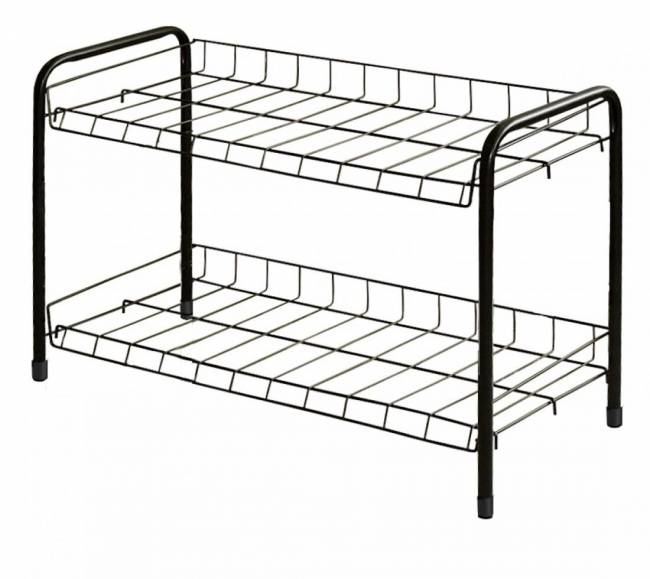 Этажерка для обуви ЭТ3 арт. ЭТ3/Ч 2 полки, черный