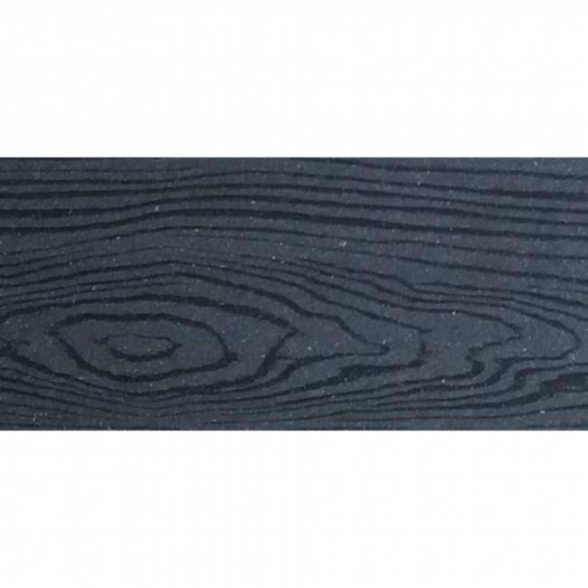 Стартовый профиль ДПК с алюминиевой направляющей, 40*24*3000 мм, антрацит