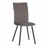 Стул обеденный La Rousse флок , серый/черный, 29, 49х50х93 серый флок