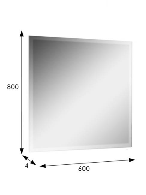 Зеркало настенное Сельетта-4 80 см х 60 см (фацет 10 мм) Зеркало настенное Сельетта-4 80 см х 60 см (фацет 10 мм)