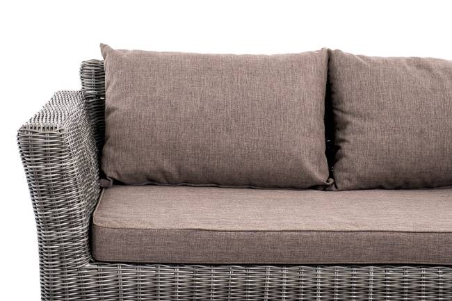 "Капучино Сингл" лаунж-зона из искусственного ротанга, цвет графит