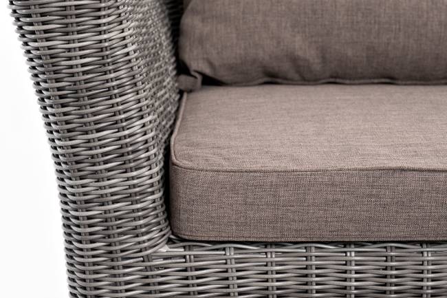 "Капучино Сингл" лаунж-зона из искусственного ротанга, цвет графит