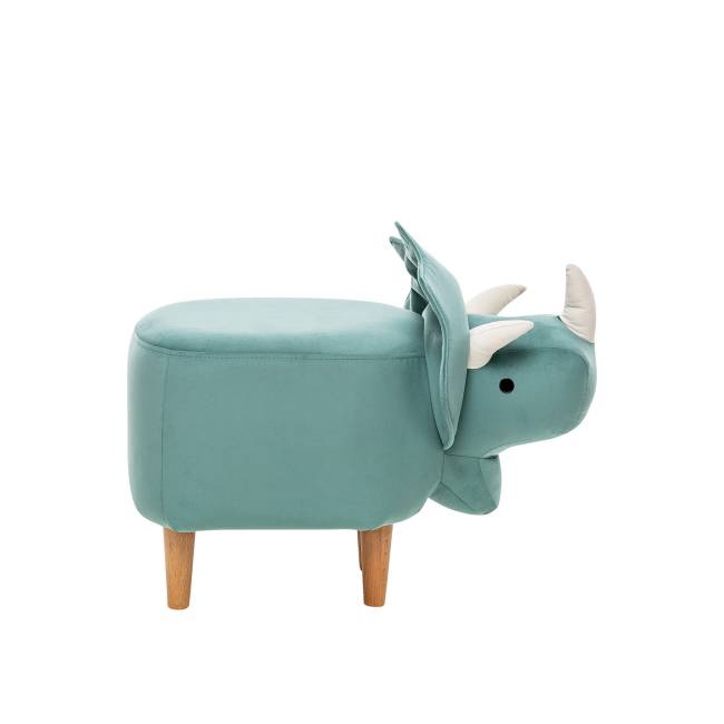 Пуф Leset Динозаврик V43 зелёный, компаньон V01 белый Бук