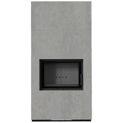 Каминокомплект Kratki PRO FLOKI CEMENTO GRIGIO BOCCIARDATA