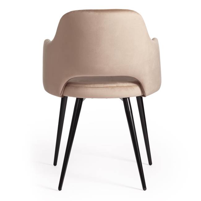 Кресло Валькириа/Valkyria (мод. 711) ткань/металл, 55х55х80см, бежевый бархат 5/черный (Комплект из 4 шт.) бежевый ткань/металл Кресло Валькириа/Valkyria (мод. 711) ткань/металл, 55х55х80см, бежевый бархат 5/черный (Комплект из 4 шт.) бежевый ткань/металл