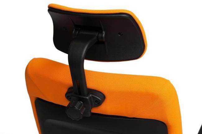 Кресло офисное «Кара-1» (Kara-1 orange) (Оранжевая ткань)