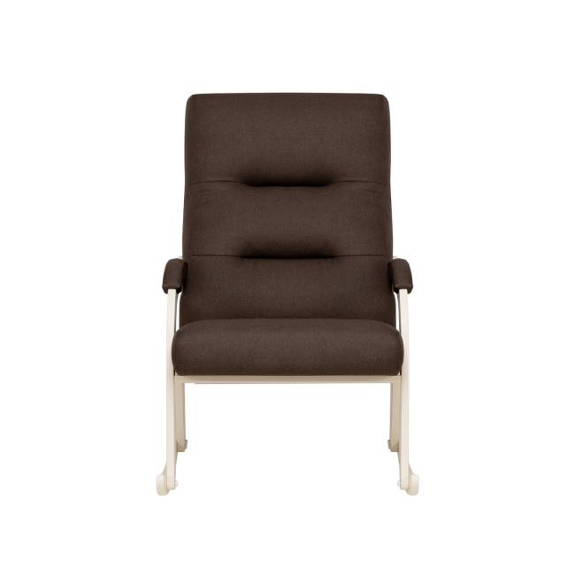 Кресло-качалка Leset Дэми Слоновая кость Malmo 28 (коричневый) Кресло-качалка Leset Дэми Слоновая кость Malmo 28 (коричневый)