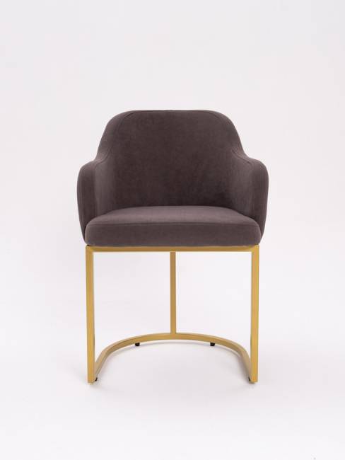 Стул Amely Stone / Gold