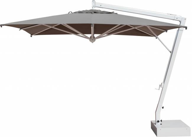 Зонт профессиональный 3х3 м Pompei Braccio белый, серо-коричневый 3000х3000 мм Зонт профессиональный 3х3 м Pompei Braccio белый, серо-коричневый 3000х3000 мм