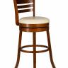 Вращающийся полубарный стул DOBRIN WILLIAM COUNTER, шоколад, кремовый