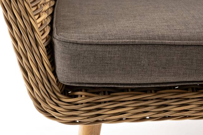 "Прованс" диван из искусственного ротанга трехместный, цвет соломенный "Прованс" диван из искусственного ротанга трехместный, цвет соломенный