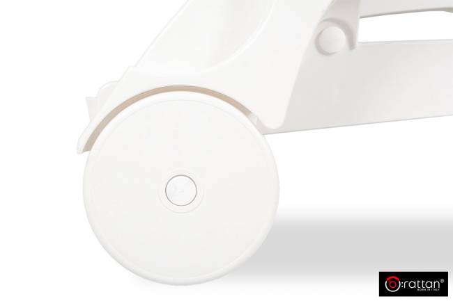 Шезлонг B:rattan MIAMI складной, белый (дисконт) Шезлонг B:rattan MIAMI складной, белый (дисконт)