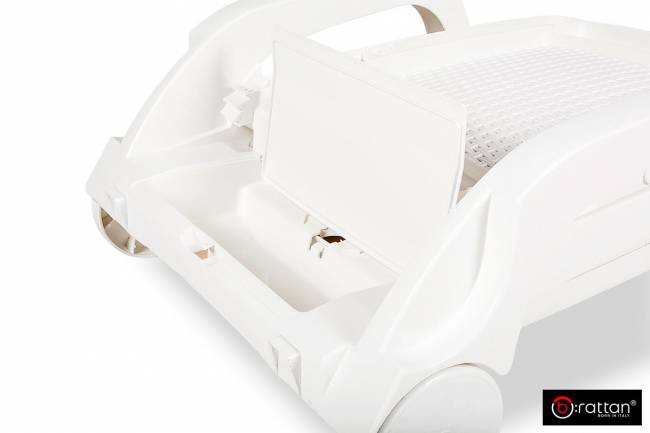 Шезлонг B:rattan MIAMI складной, белый (дисконт) Шезлонг B:rattan MIAMI складной, белый (дисконт)