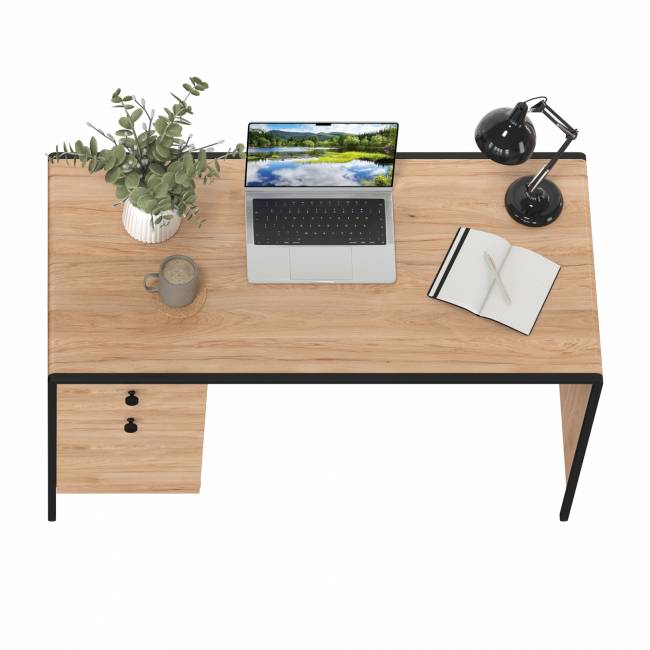 Стол письменный Брюс 12.157 цвет чёрный/Battle rock Santiago/столешница МДФ ель карпатская Стол письменный Брюс 12.157 цвет чёрный/Battle rock Santiago/столешница МДФ ель карпатская