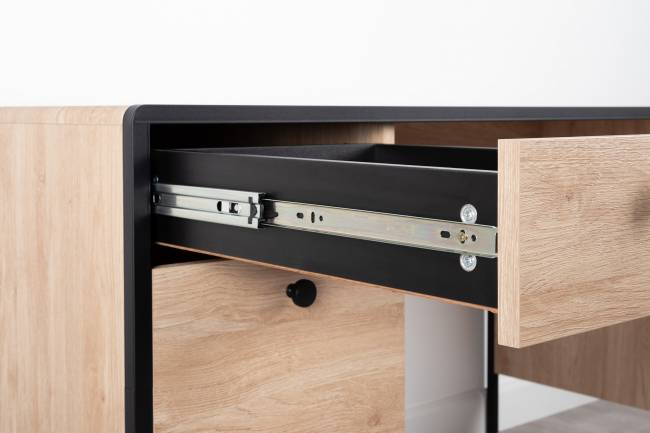 Стол письменный Брюс 12.157 цвет чёрный/Battle rock Santiago/столешница МДФ ель карпатская Стол письменный Брюс 12.157 цвет чёрный/Battle rock Santiago/столешница МДФ ель карпатская