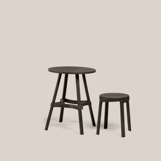 Стол пластиковый обеденный Combo 60 терра Ø600х750 мм