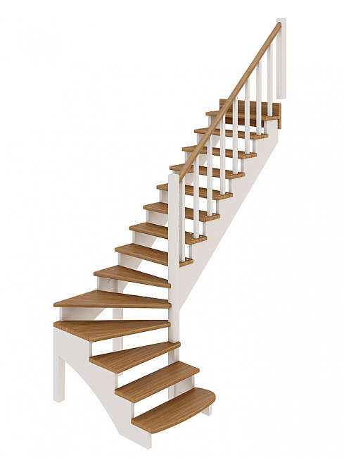 Деревянная лестница К-001м/1 под покраску