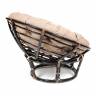 Кресло PAPASAN/ПАПАСАН 23/01 W  /с подушкой/ 115х101х104 см, Antique brown (античный черно-коричневый), экошерсть Коричневый, 1811-5