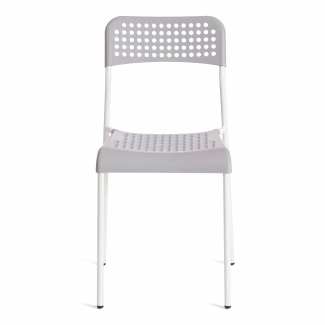 Стул Адде/Adde (мод.C-049) металл/пластик, 39х49х78см, серый/белый (Комплект из 8 шт.) серый, белый металл/пластик Стул Адде/Adde (мод.C-049) металл/пластик, 39х49х78см, серый/белый (Комплект из 8 шт.) серый, белый металл/пластик